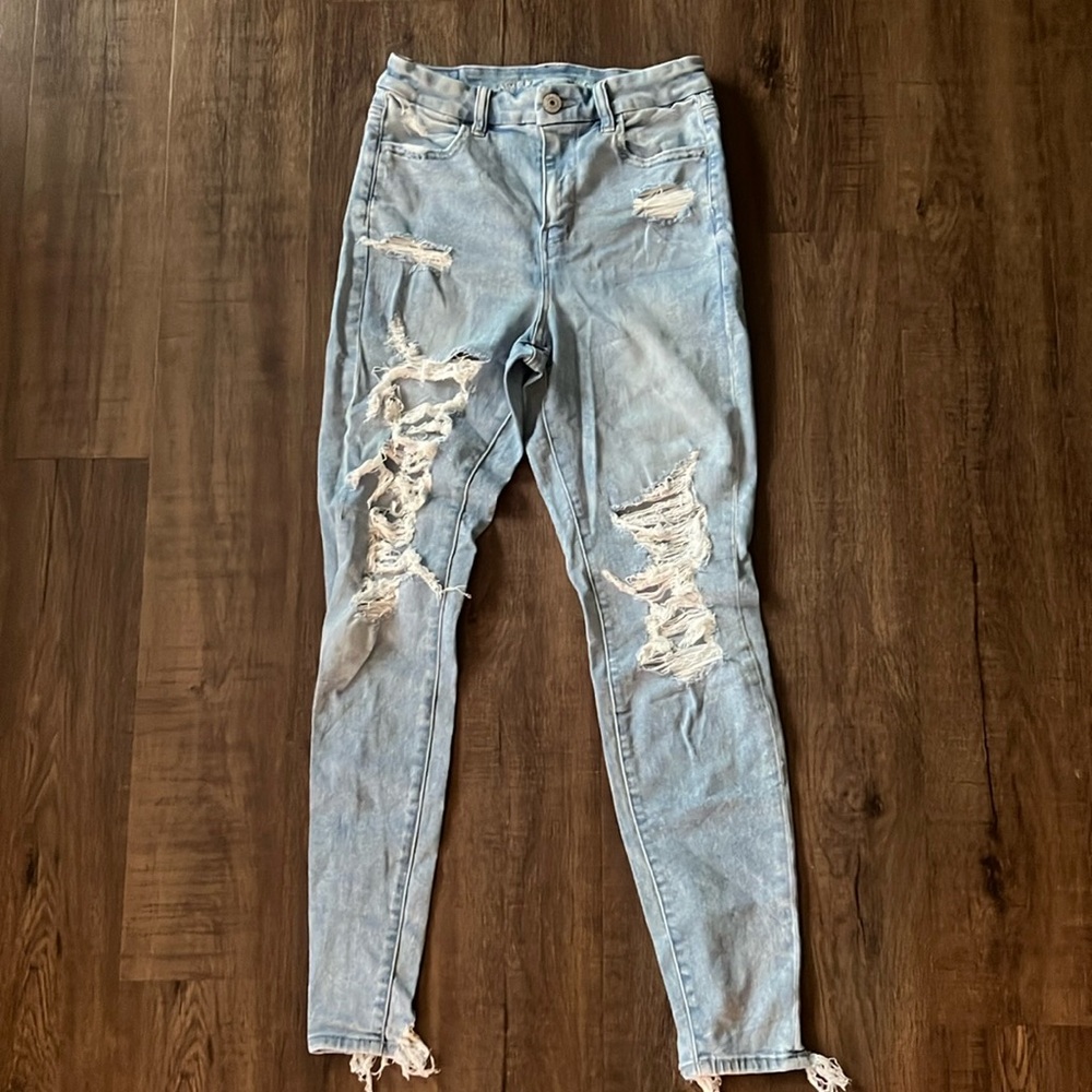 American Eagle Curvy High-Rise Jeggings (size 4)